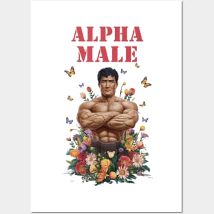 Alpha Male Funny South Asian Gift Fathers Day Gay Man LGBT Pride Posters and Art